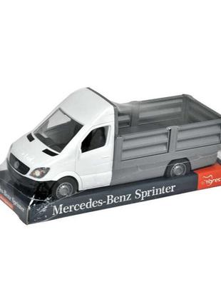 Автомобіль "mercedes-benz sprinter" бортовий (білий) на планшетці 39671 (6) "tigres"