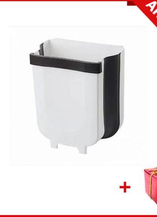 Mb складной мусорный контейнер на двери kitchen wet garbage flexible bin, раскладное мусорное ведро для офиса
