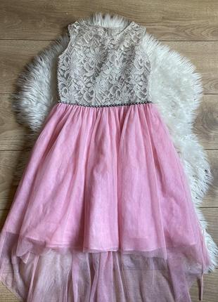 Праздничное платье на девочку 10-12 лет