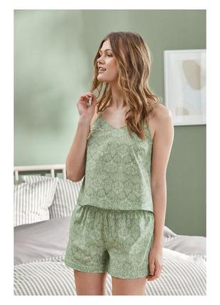 Пижама (майка и шорты) для женщины esmara 404725 m зеленый7 фото