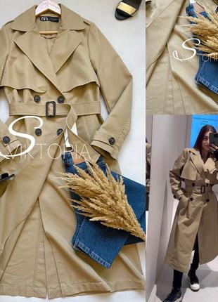 Пальто тренч zara