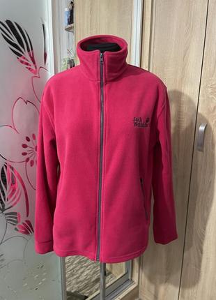 Женская флисовая кофта jack wolfskin 50 размер