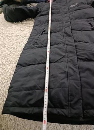 Удлиненная утепленная зимняя пуховая парка,пуховик jack wolfskin stormlock active размера м8 фото