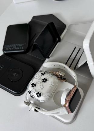 Беспроводная зарядная станция + powerbank для iphone, apple watch, airpods и повербанк 20w
