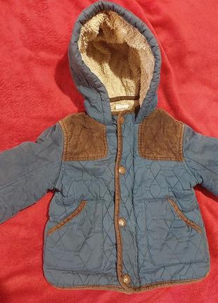 Детская зимняя куртка для мальчика, размер 80-86