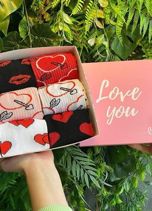 Бокс жіночих подарункових шкарпеток 36-41 на 6 пар|ціна-якість|