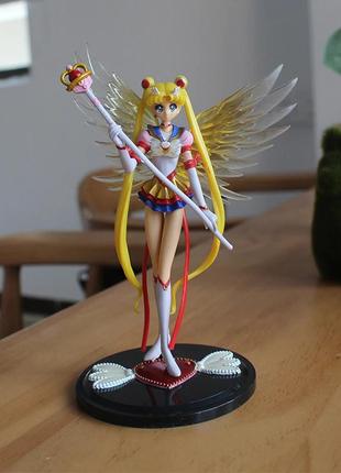 Аниме фигурка sailor moon на подставке 🛒shopeasy🛒. игровая фигурка сейлор мун 16 см. фигурка усаги