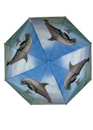 Женский зонт трость  swift голубой (2000002741732)4 фото