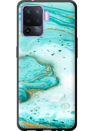 Чехол на oppo reno5 lite мраморный "4895b-2312-8094", надежная защита на телефон
