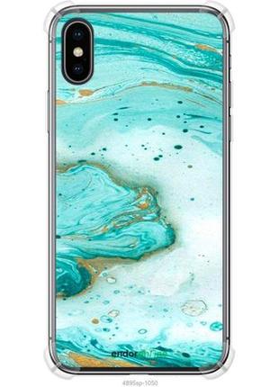 Чехол на iphone x мраморный "4895sp-1050-8094", надежная защита на телефон