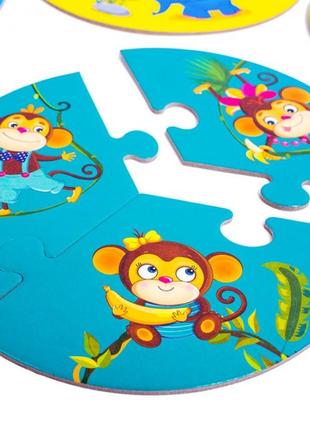 Детская настольная игра "зоомир 3 в 1" vt2901-04 на укр. языке