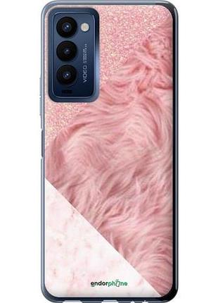 Чехол на tecno camon 18p ch7n розовые текстуры "4343u-2525-8094", надежная защита для мобильных телефонов