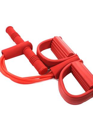 Эспандер для пресса и рук lianjia 4 трубки red|вигідна ціна|