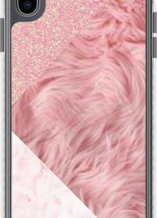 Чехол на iphone xs max розовые текстуры "4343pc-1557-8094", надежная защита для мобильных телефонов