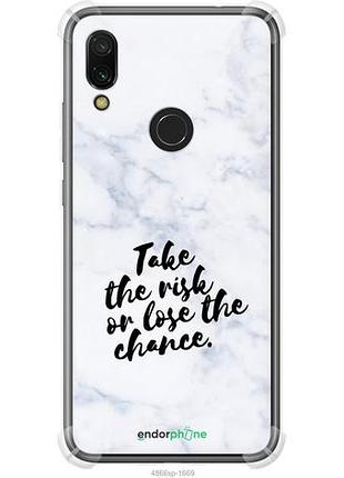 Чехол на xiaomi redmi 7 рискнуть или потерять шанс "4866sp-1669-8094", надежная защита для мобильных телефонов