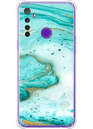 Чехол на realme 5 мраморный "4895sp-1862-8094", надежная защита для мобильных телефонов