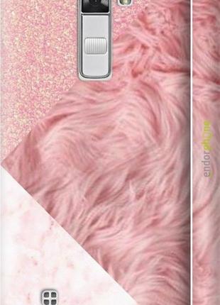 Чохол на lg k8 k350e рожеві текстури "4343m-297-8094", надійний захист для мобільних телефонів