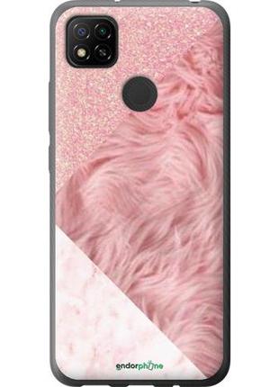 Чохол на space xiaomi redmi 9c transparent рожеві текстури "4343u-2035-8094", надійний захист для мобільних телефонів