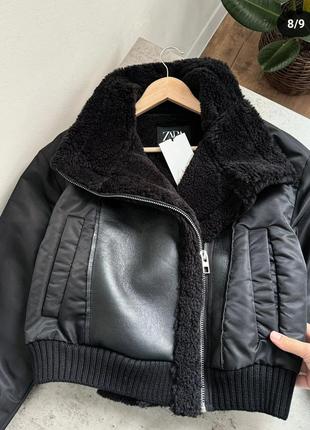 Куртка zara дубленка