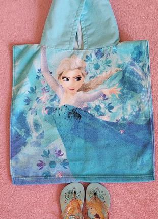 Рушник пончо + в'єтнамки  disney frozen