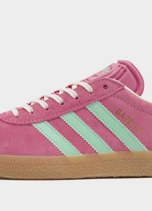 Адидас gazelle bliss pink clear mint
