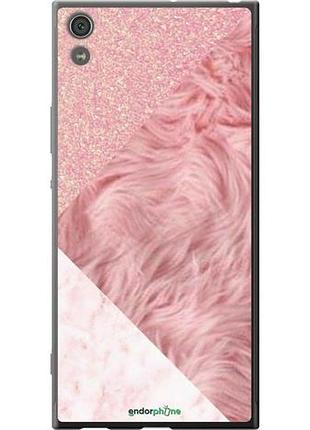 Чехол на sony xperia xa1 ultra g3212 розовые текстуры "4343u-1237-8094", надежная защита на телефон