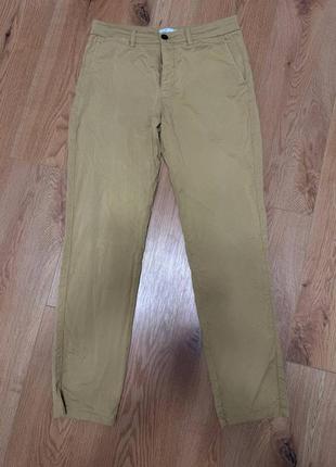 Брюки брюки мужские повседневные cyrilus slim casual бежевые, размер s.