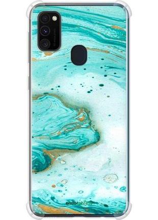 Чехол на samsung galaxy m21 m215f мраморный "4895sp-2016-8094", надежная защита для мобильных телефонов