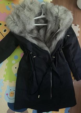 Парка из натурального песца