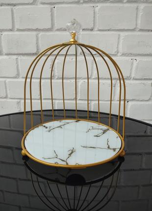 Органайзер металлическая клетка золота для парфюмерии, косметики, украшений 🔥🔥🔥