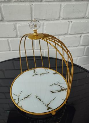 Органайзер металлическая клетка золота для парфюмерии, косметики, украшений 🔥🔥🔥