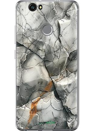 Чохол на huawei nova сірий мармур "6041u-439-8094", надійний захист для мобільних телефонів