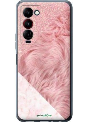 Чехол на tecno camon 18 premier розовые текстуры "4343u-2652-8094", надежная защита для мобильных телефонов