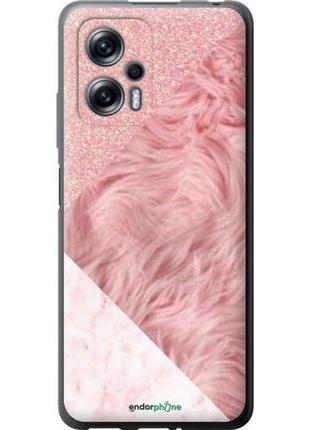 Чехол на xiaomi redmi note 11t pro розовые текстуры "4343u-2644-8094", надежная защита для мобильных телефонов