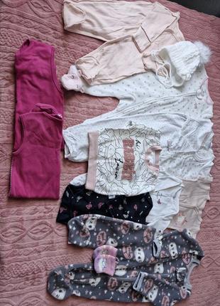 Большой набор вещей для девочки
62-80(86)