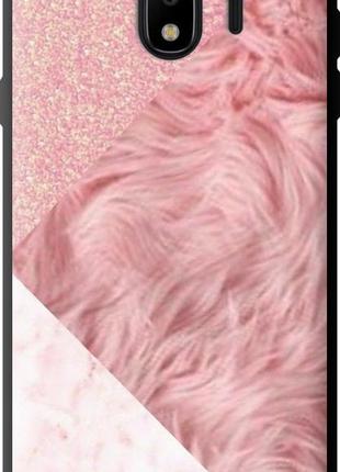 Чехол на samsung galaxy j4 2018 розовые текстуры "4343b-1487-8094", надежная защита для мобильных телефонов