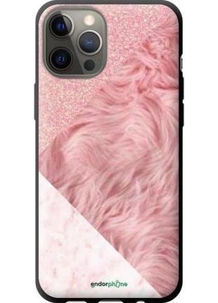 Чехол на iphone 12 pro max розовые текстуры "4343b-2054-8094", надежная защита для мобильных телефонов