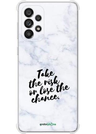 Чехол на samsung galaxy a73 a736b рискнуть или потерять шанс "4866sp-2586-8094", надежная защита для мобильных