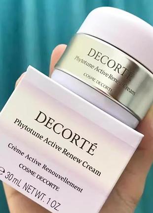 Інтенсивно зволожуючий нічний крем cosme decorte phytotune active renew cream, японія