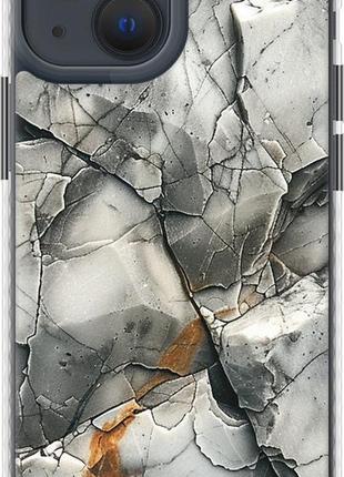 Чохол на iphone 13 mini сірий мармур "6041pc-2373-8094", надійний захист для мобільних телефонів