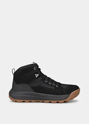 Оригінальні чоловічі черевики skechers / черевики чорного кольору