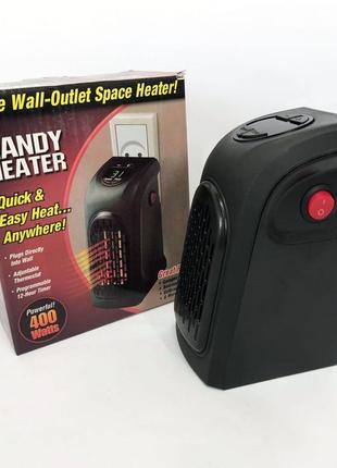 Портативный обогреватель rovus handy heater black 400 вт, обогреватель дуйка, бытовой тепловентилятор