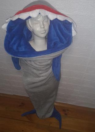 Дитячий спальний мішок акула ковдра спальник