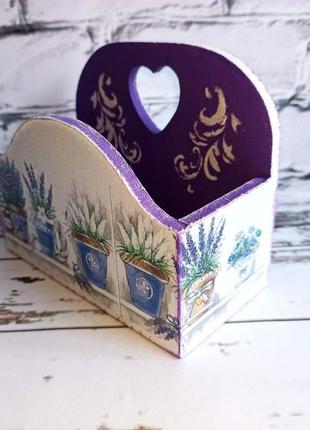 Короб для спецій ′лаванда′ у стилі прованс, органайзер,підставка для кухні