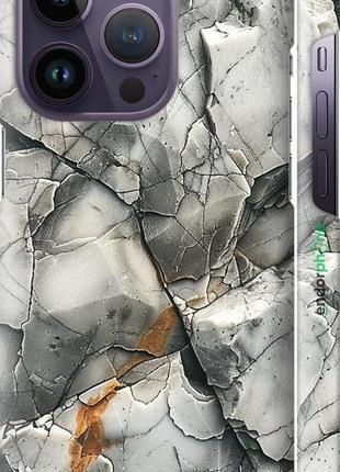 Чохол на iphone 14 pro сірий мармур "6041m-2646-8094", надійний захист для мобільних телефонів
