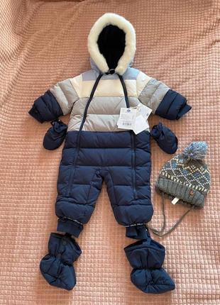 Пуховый комбинезон chicco для мальчика