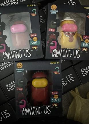 Фигурки героев among us амонг ас светятся 10