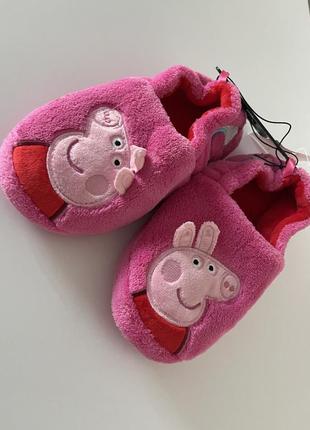 Детские тапочки для девочек «свинка пеппа»