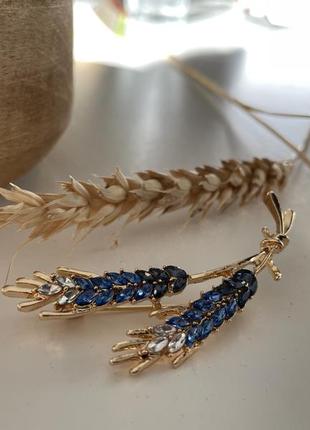 Брошка колосок