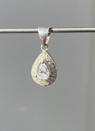 Серебряная подвеска 925* с фианитами
